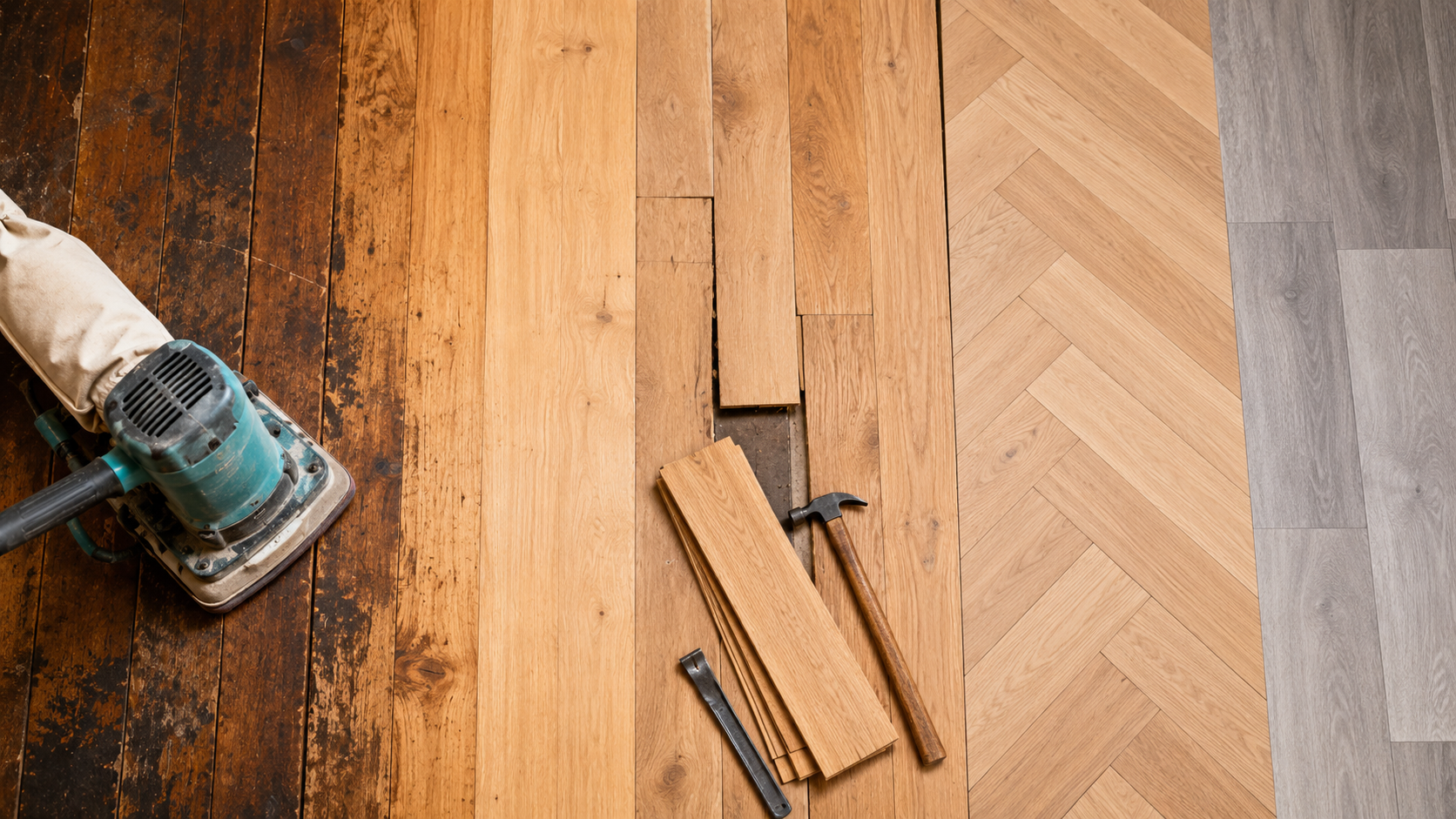 Sand or Repair or Replace: What to Do with Tired Wooden Floors