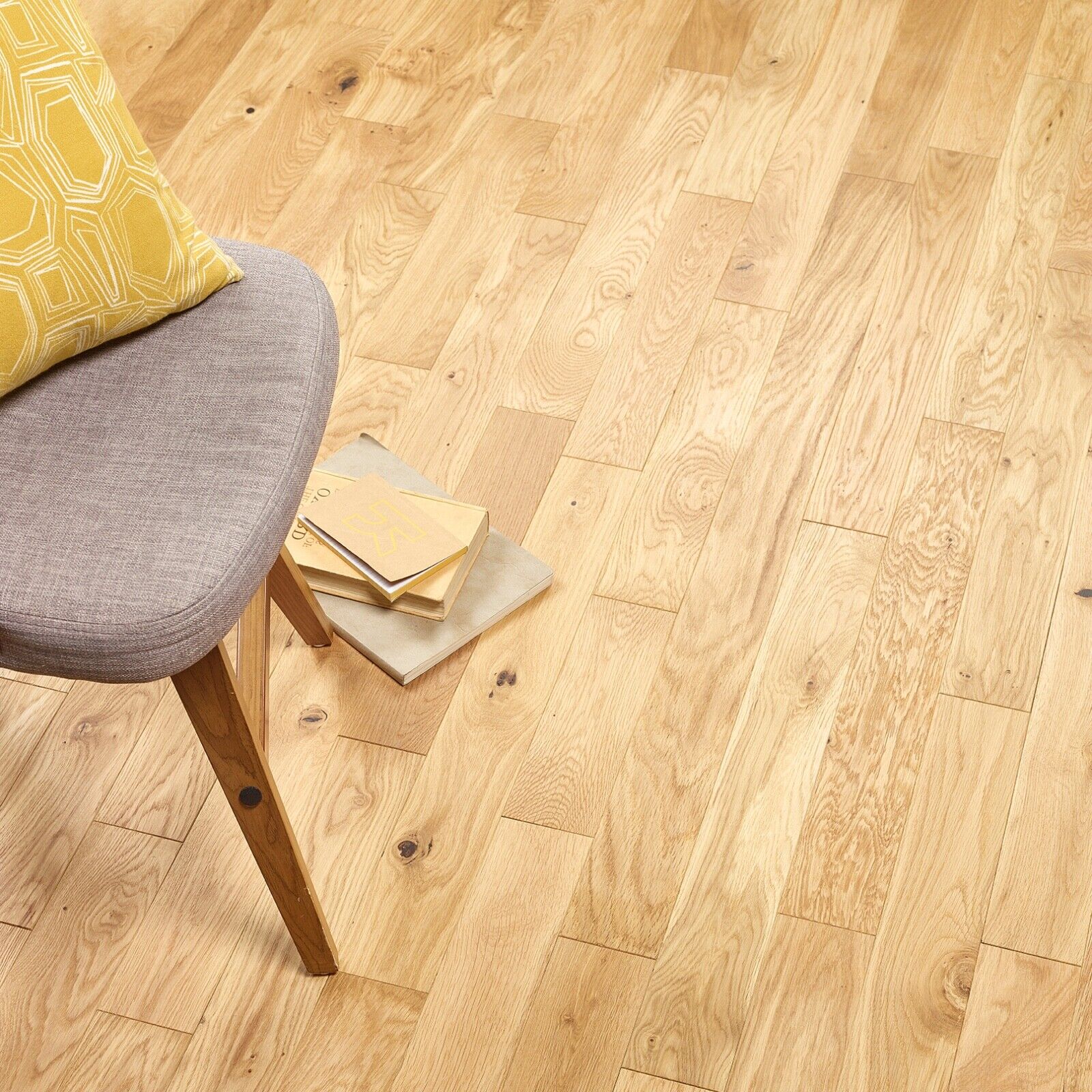 Warm Dark Brushed Solid Wood Flooring