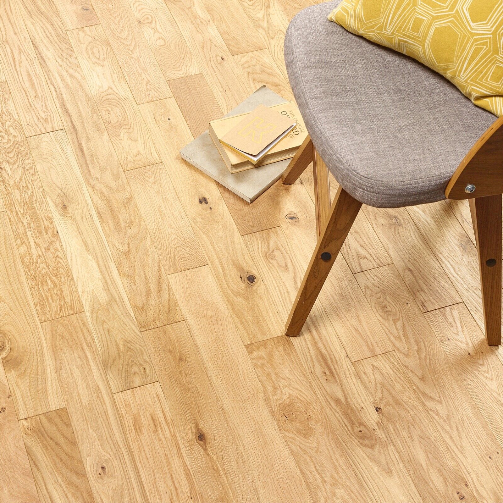 Dark Light Brushed Solid Wood Flooring