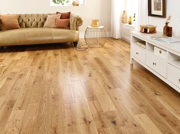 Warm Oak Light Brushed Solid Wood Flooring