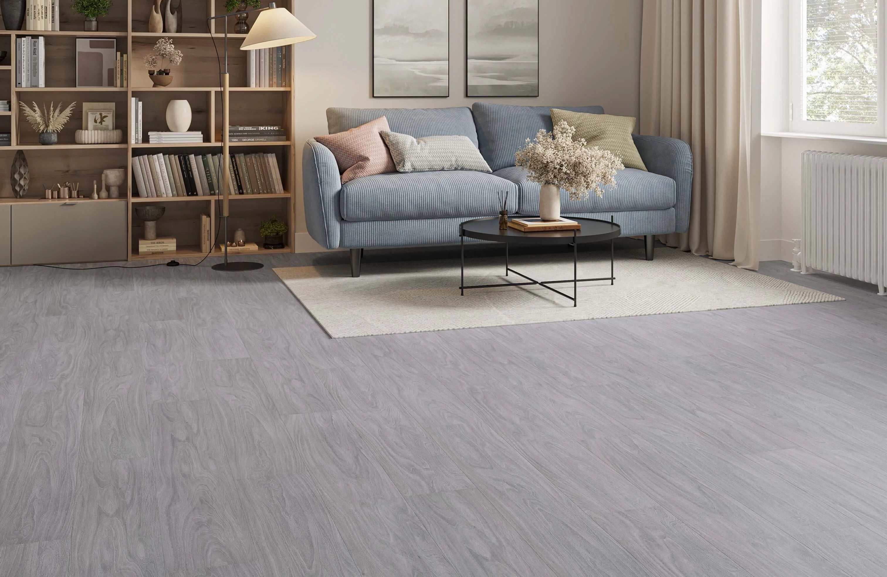 Storm Grey Oak Luxury 8mm AC5 Waterproof Laminate Flooring-1